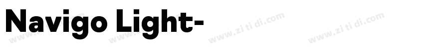 Navigo Light字体转换